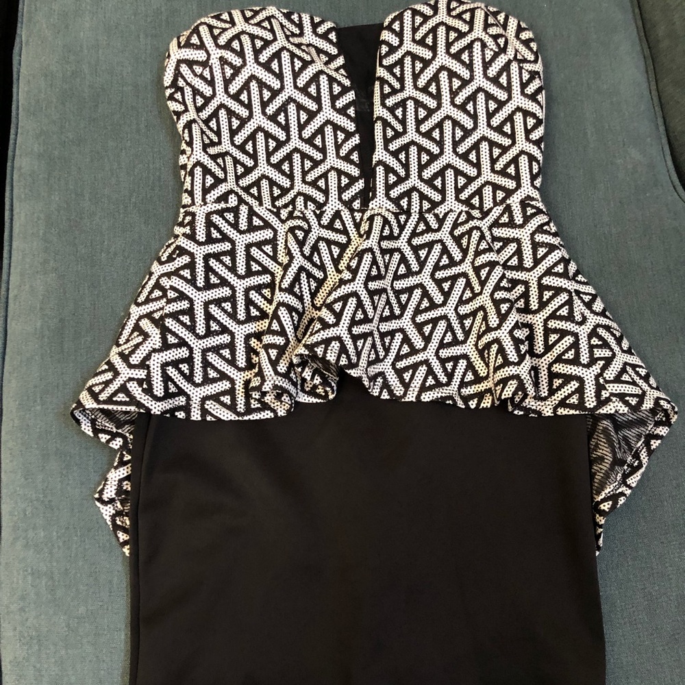 Black and white dress